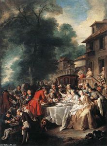 Jean François De Troy - A Hunting Meal