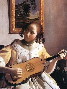 Johannes Vermeer - The Guitar Player (detail)