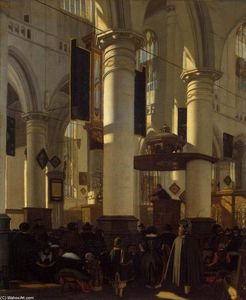 Emanuel De Witte - Interior of a Church
