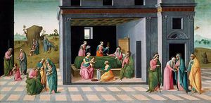 Alunno Di Domenico (Bartolomeo Di Giovanni) - Scenes from the Life of St John the Baptist