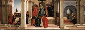 Sandro Botticelli - Three Scenes from the Story of Esther