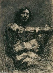 Gustave Courbet - Seated Young Man