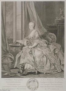 Jean Daullé - Portrait of Anastasia Ioannovna, Landgravine of Hesse-Homburg