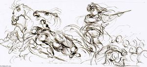 Eugène Delacroix - Study for the War coffer