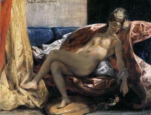Eugène Delacroix - Woman with a Parrot
