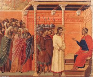 Duccio Di Buoninsegna - Christ Before Pilate Again