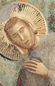 Giotto Di Bondone - Legend of St Francis: 3. Dream of the Palace (detail)