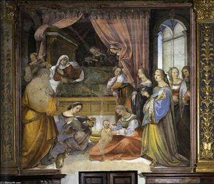 Girolamo Del Pacchia - The Birth of the Virgin