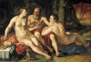Hendrick Goltzius - Lot and his Daughters
