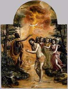 El Greco (Doménikos Theotokopoulos) - Baptism of Christ