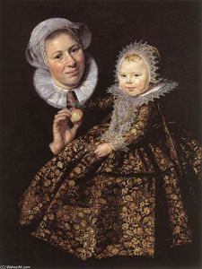Frans Hals - Catharina Hooft with her Nurse