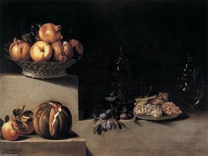 Juan Van Der Hamen - Still-Life with Fruit and Glassware