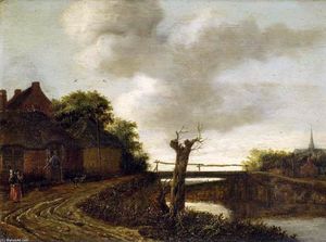 Emanuel Murant - Landscape with Bridge