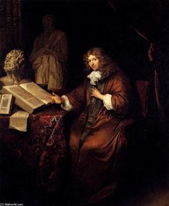 Caspar Netscher - Portrait of Abraham van Lennep