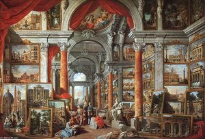 Giovanni Paolo Pannini - Picture Gallery with Views of Modern Rome