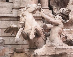 Niccolò Salvi - Fontana di Trevi (detail)