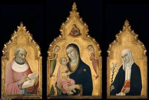 Sano Di Pietro - Triptych