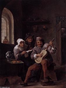 David The Younger Teniers - Peasants Making Music