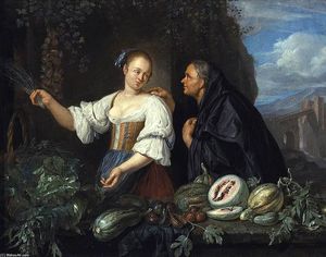 Jacob Toorenvliet - A Vegetable Seller