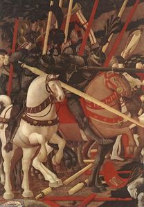 Paolo Uccello - Bernardino della Ciarda Thrown Off His Horse (detail)