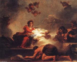 Jean-Honoré Fragonard - Adoration of the Shepherds