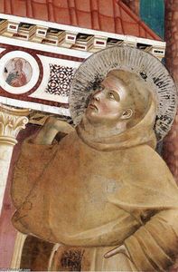 Giotto Di Bondone - Legend of St Francis: 6. Dream of Innocent III (detail)