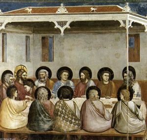Giotto Di Bondone - No. 29 Scenes from the Life of Christ: 13. Last Supper