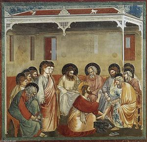 Giotto Di Bondone - No. 30 Scenes from the Life of Christ: 14. Washing of Feet