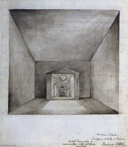 William Blake - Elisha in the Chamber on the Wall
