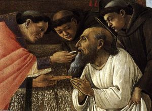 Sandro Botticelli - The Last Communion of St Jerome (detail)
