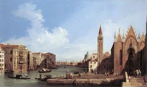 Giovanni Antonio Canal (Canaletto) - Grand Canal: from Santa Maria della Carità to the Bacino di San Marco