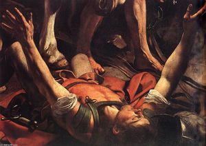 Caravaggio (Michelangelo Merisi) - The Conversion on the Way to Damascus (detail)