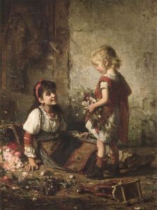 Alexei Alexeievich Harlamoff - The little flower girls