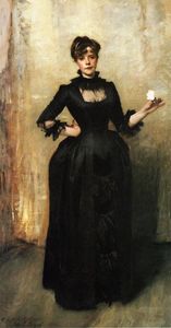 John Singer Sargent - Louise Burckhardt (also known as Lady with a Rose)