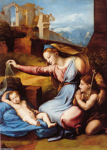 Raphael (Raffaello Sanzio Da Urbino) - Madonna of the Diadem