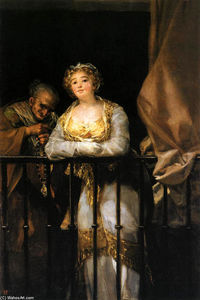 Francisco De Goya - Maja and Celestina on a Balcony