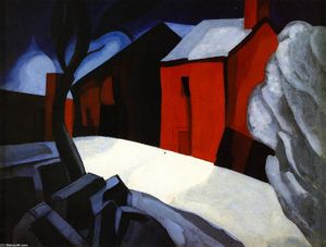 Friedrich Julius Oskar Blümner - Night and Snow (also known as Winter Night)