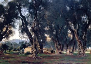 John Singer Sargent - Olive Trees at Corfu