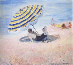 Henri Lebasque - On the Beach