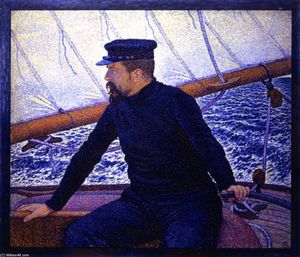 Theo Van Rysselberghe - Paul Signac (at the helm of the Olympia)