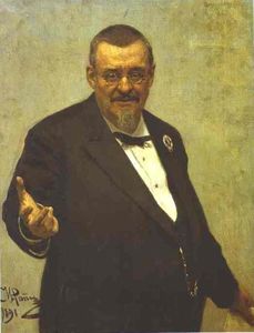 Ilya Yefimovich Repin - Portrait of the Lawyer Vladimir Spasovitch.