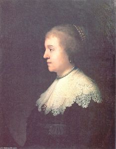 Rembrandt Van Rijn - Portrait of Princess Amalia van Solms