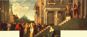 Tiziano Vecellio (Titian) - Presentation of the Virgin at the Temple