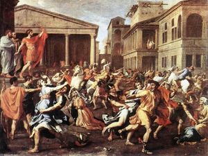 Nicolas Poussin - The Rape of the Sabine Women - (buy oil painting reproductions)