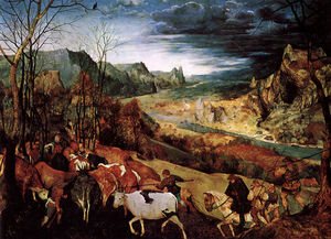 Pieter Bruegel The Elder - The Return of the Herd (also known as November)
