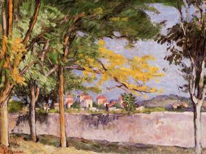 Paul Cezanne - The Road (also known as The Ancient Wall)