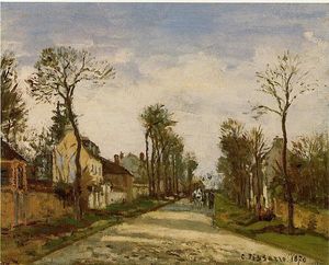 Camille Pissarro - The Road to Versailles at Louveciennes