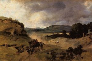 Jean Baptiste Camille Corot - The Roman Campagna (also known as La Cervara)