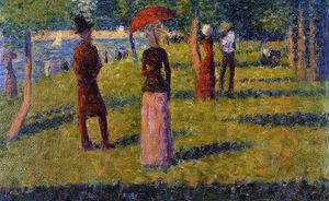 Georges Pierre Seurat - The Rope-Colored Skirt