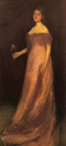 James Abbott Mcneill Whistler - Rose and Green: The Iris - Portrait of Miss Kinsella